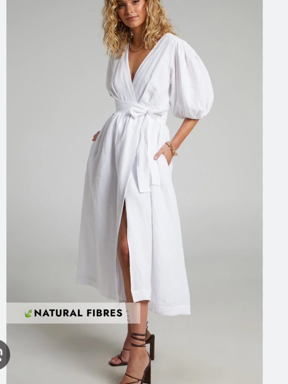 NWT $298 Flagpole NYC Linda wrap dress in white mesh M